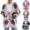 Women's Loose Casual Long Sleeved Knitted Cardigan Sweater Jacket Fashionable Jacket