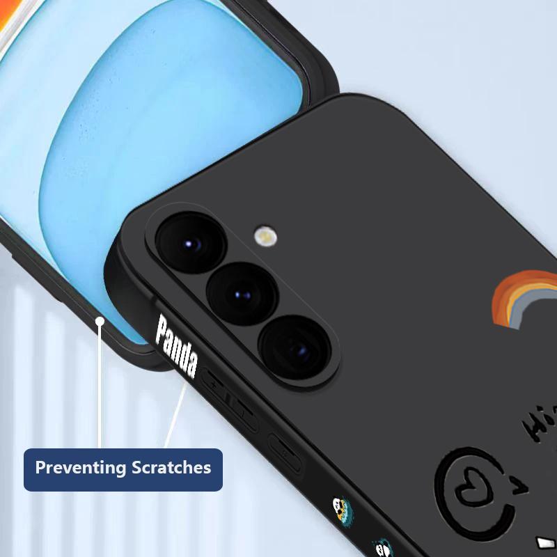 Милый чехол с принтом панды для Samsung Galaxy A57 A37 A17 A56 A36 A26 A16 A55 A54 5G S21 FE S22 S23 S24 Plus S25 S26 Ultra