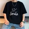 Men T-Shirts Letter Graphic Print Fashion Brand Tees for Men Oversize Tshirts Men Clothing Casual Tee Man Summer Korean Retro