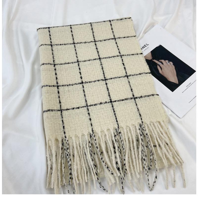 Scarf Ladies Fall and Winter Thickens Warm Neck Scarves Fashion Scarves Cloth Fanta and Fringed Blankets Women's Winter Shawls