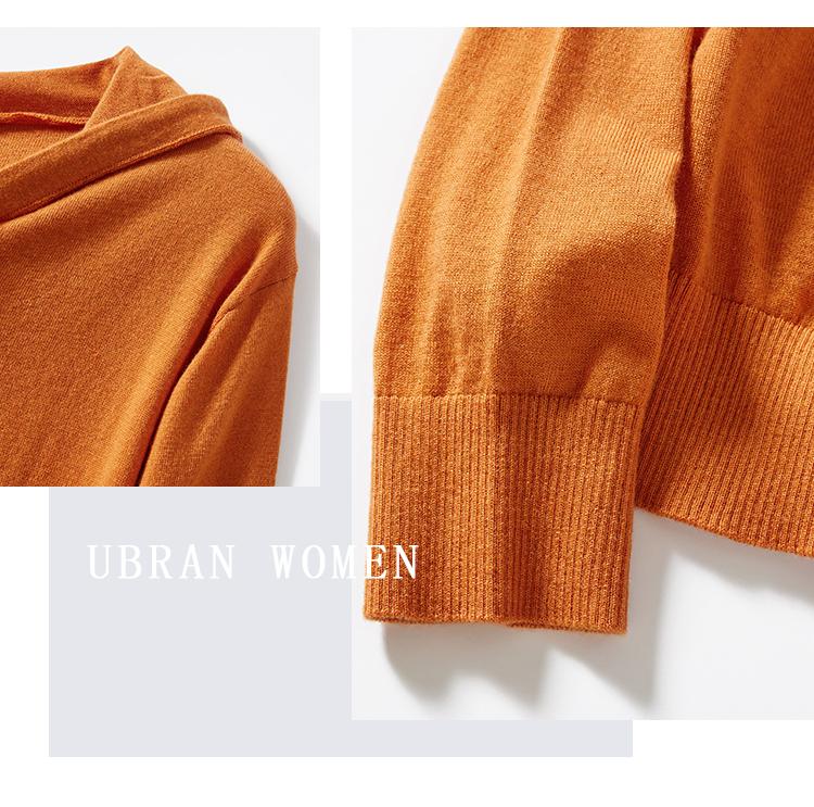 Small cardigan, autumn hooded sweatshirt, lace up jacket, button solid color women's knitted sweater, high-end feeling, commuting, slimming effect