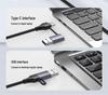USB 3.0 7-портовый концентратор-разветвитель, док-станция 10 Гбит/с с независимыми переключателями