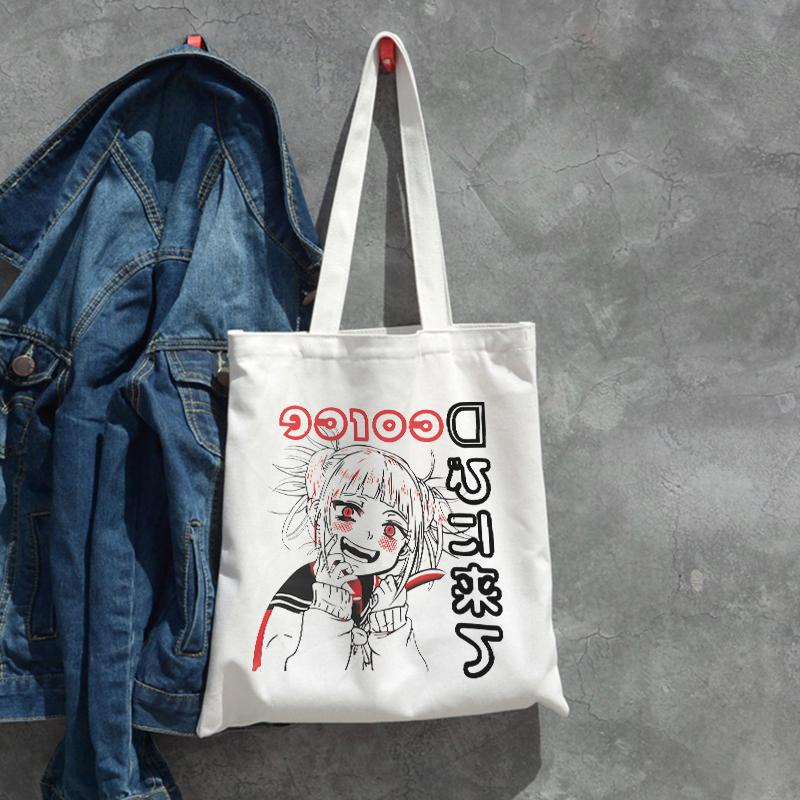 Японская y2k повседневная женская холщовая сумка Harajuku сумка-шоппер Ulzzang большая вместимость ins панк хип-хоп аниме женские сумки на плечо