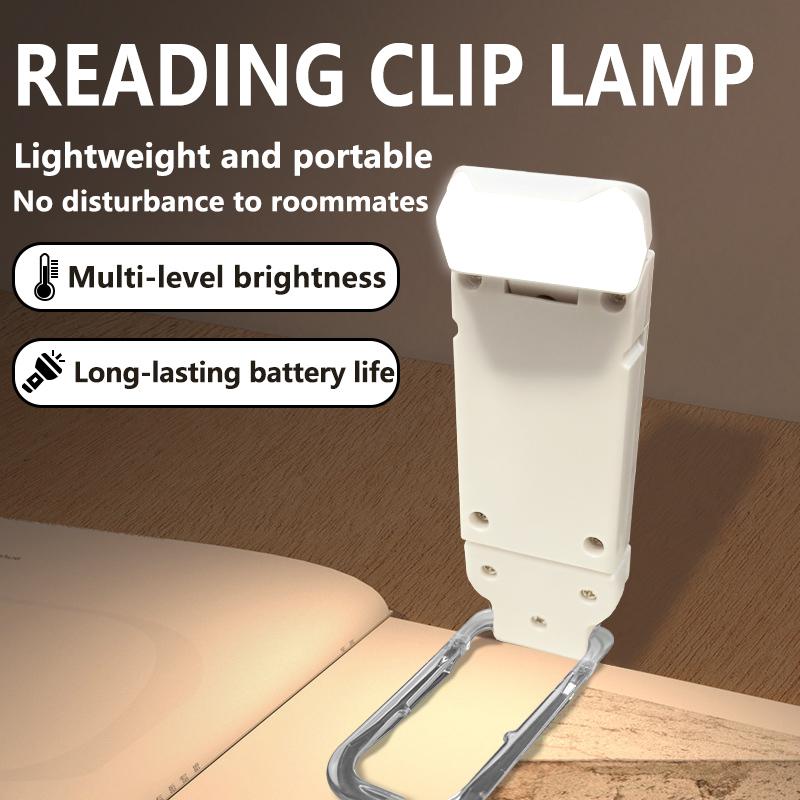 Mini eye protection USB clip reading light bookmark light folding clip book light LED reading light portable charging book clip