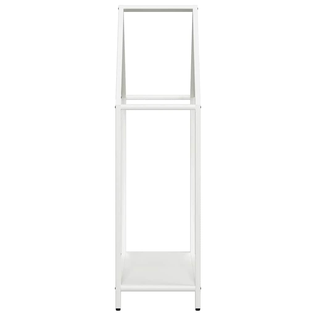 Firewood Rack White 60x25x90 cm Cold Rolled Steel