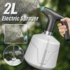 2L Electric Portable Automatic Mister Sprayer with Adjustable Spout Garden Mist Spray Can Bottle for Indoor Garden Car Cleaning