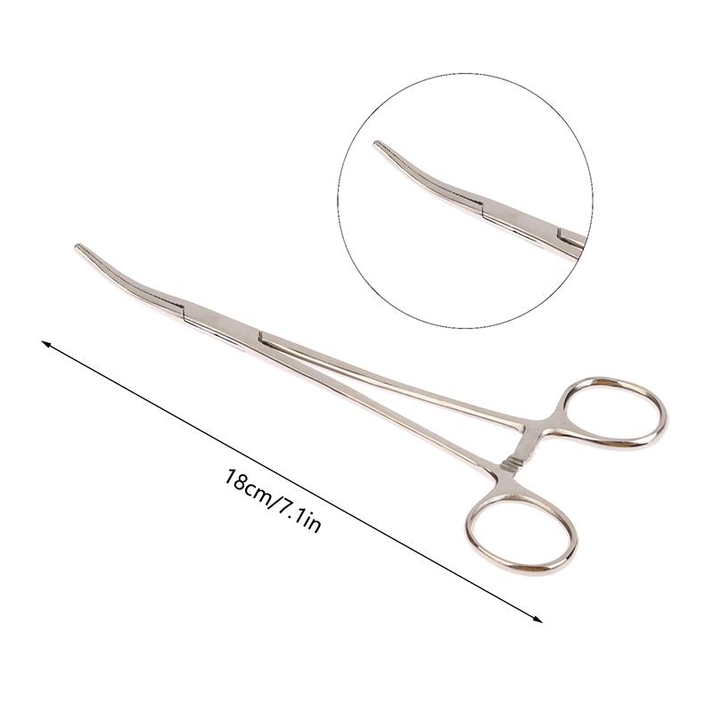12.5/14/16/18 см Изогнутоносые/Прямые Изогнутые Ножницы-Пинцеты из Нержавеющей Стали с Блокировкой, Зажимные Пинцеты, Гемостатические Зажимы