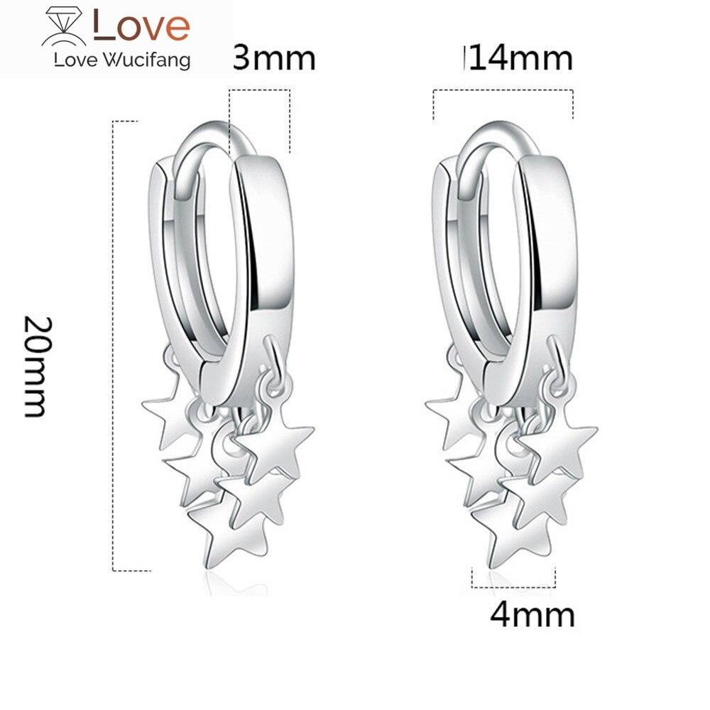 Серьги-кольца из стерлингового серебра 925 пробы, новые женские модные ювелирные изделия, серьги высокого качества, золотые, розовые, золотые, серебряные, со звездами, серьги-кольца с кисточками