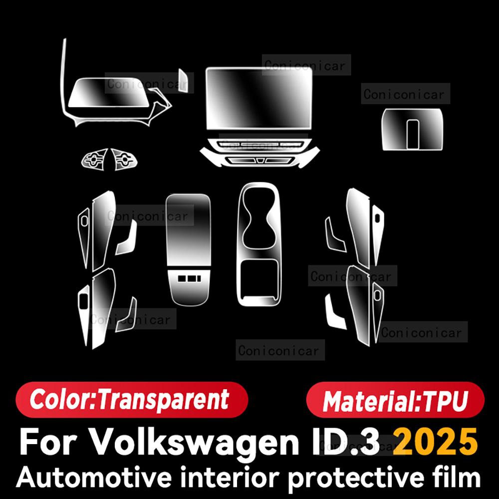 For VOLKSWAGEN ID.3 2025 Car Interior Protection Anti-Scratch Film Sticker trument Center Control Navigation Screen