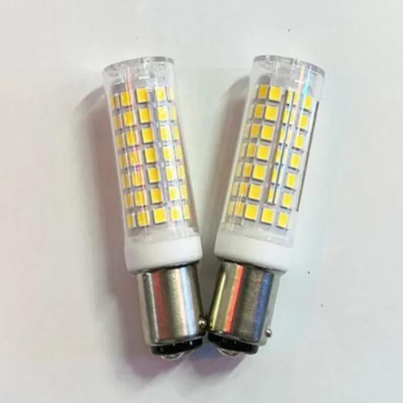 BA15D 120 Volt Double Contact DC Bayonet Base Led Light Bulbs T3/T4/C7/S6 Soft Warm White BA15D Sewing Machine Bulbs
