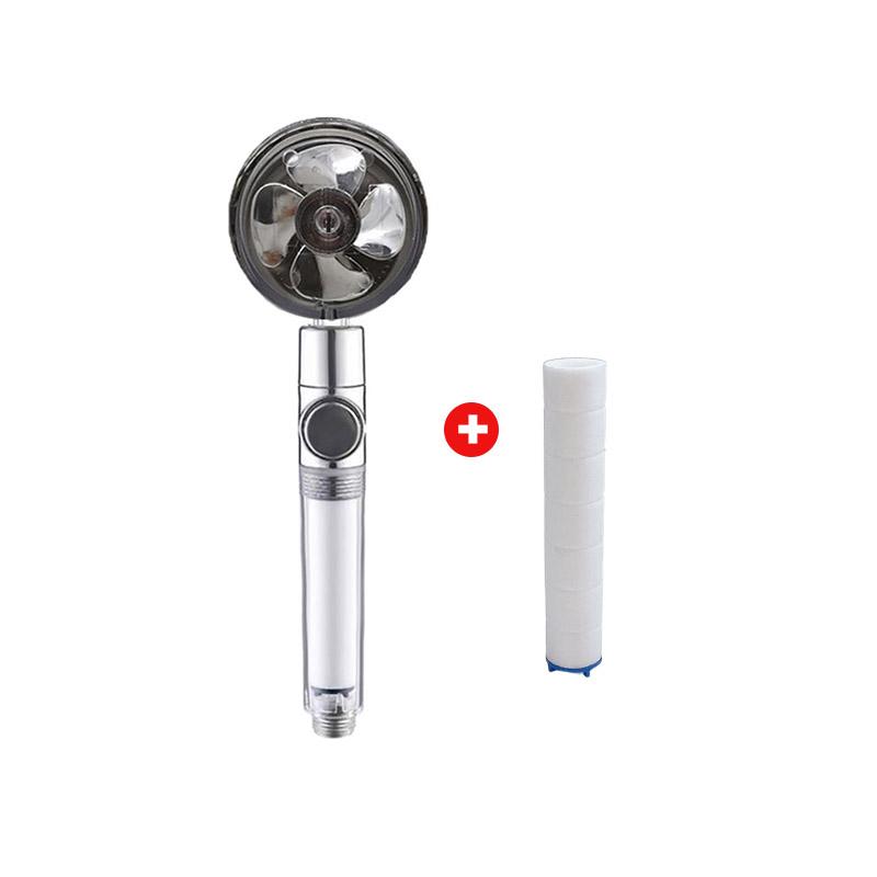 Мощный душ под давлением, вентилятор, фильтр, насадка для душа, распылитель с функцией остановки воды, экономия воды, ручные насадки для душа