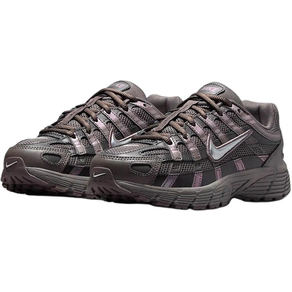 Nike Кроссовки детские P-6000 GS Cave Stone, коричневые, средне-пепельные, плоские, оловянные HV5064-200