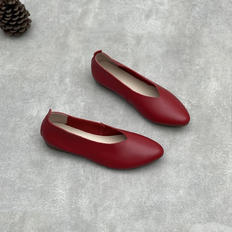 New Pointed-toe Shallow-mouthed Single Shoes Simple and Versatile Flat Casual Women's Shoes