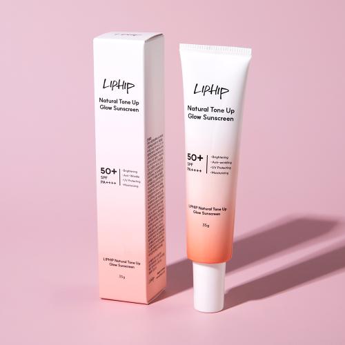 Liphip Крем-солнце с натуральным тонирующим эффектом и сиянием 35 г [SPF50+ PA++++] Смешивание Отбеливание Против морщин Защита от УФ