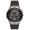Bulova Curved Chronograph Black and Titanium Watch 98A162 Dark Grey