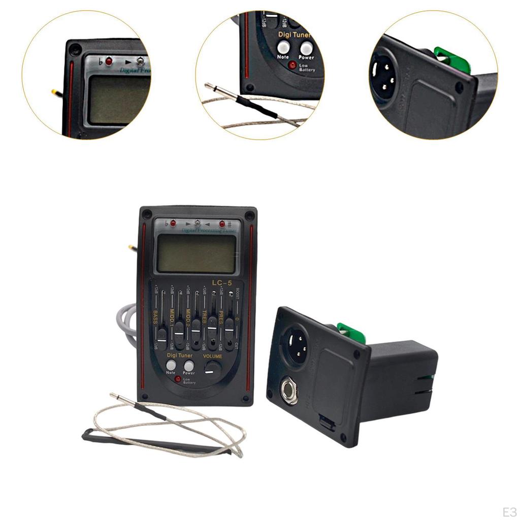 Тюнер Звукосниматель Электрогитара DIY Аксессуары Акустические Классические Гитары Замена Эквалайзер