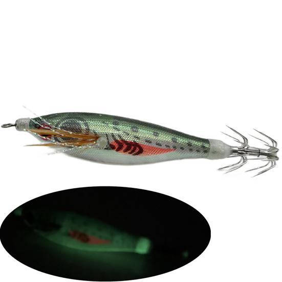 Светящаяся приманка для ловли креветок, жесткая приманка с острым крючком, реалистичная, яркая