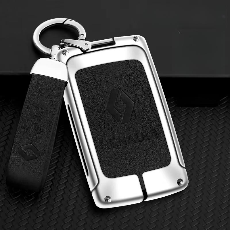 Interior Stickers Car Key Case Cover For Renault Koleos Kadjar Captur Megane Talisman Espace Clio Zoe Scenic 4 Arkana Dacia Sand