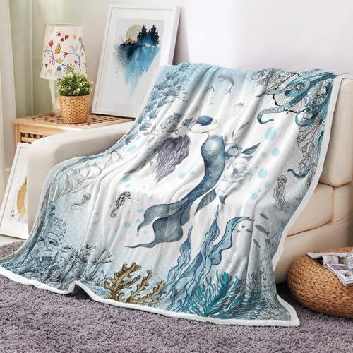 Cartoon Octopus Flannel Blanket Living Room Bedroom Decorative Blanket Lunch Break Blanket Blanket