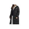 Fila Оригинальный длинный пуховик однотонный простой теплый длинный пуховик с капюшоном женская верхняя одежда черный F11W449906FBK