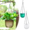 Plastic Flower Pot Hanging Basket Hanging Pot Transparent Vase  Green Pineapple