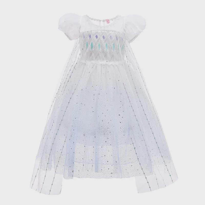 «2025 Frozen Elsa Princess Gradient Dress для девочек - Костюм на Хэллоуин»
