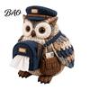 DIY Tissue Box Cover Kit Kit, Owl Shape, Soft Textures Patchwork Jungle Animal Craft Sewing Handmade for Handicraft Enthusiast Beginners Woodland