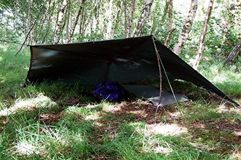 DD Hammocks Tarp Tarp Hammock Forest Green Wholesale from UK High Breaking Strength Carabiner Included / [Direct Manufacturer] (product) (tarp 3x3)