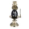 Shivling Idol Brass Sculpture Shiva Shivlingam Puja Abhishek Patra with Trishul and Nag Statue God Figurine Decor Gifts