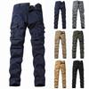 Мужские повседневные брюки-карго свободного кроя, брюки для походов на открытом воздухе Брюки из хлопкового твила