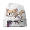 Зимняя теплая шапка Neco Arc Cat Cat Femme с напуском, шапка-бини, хип-хоп, мультяшная комическая игра, уличные лыжные шапочки с черепами, шапки унисекс для женщин
