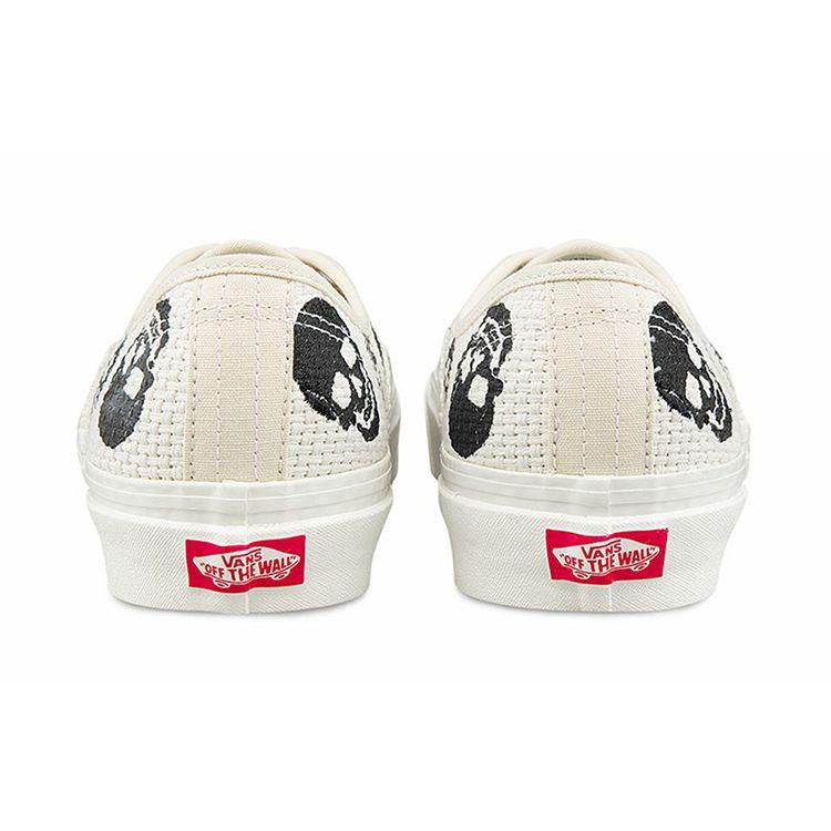 Vans Кроссовки унисекс Authentic 44 DX Anaheim Factory — рукоделие с черепом, белые, черные VN0A54F29GN