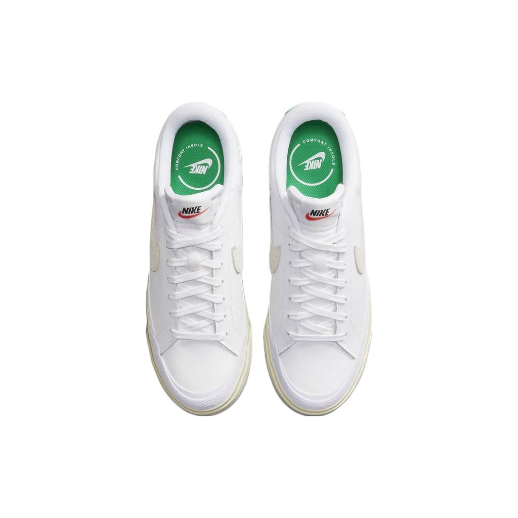 Nike Court Legacy Lift White Stadium Зеленые женские кроссовки Кокосовое молоко Summit-White FJ5483-100