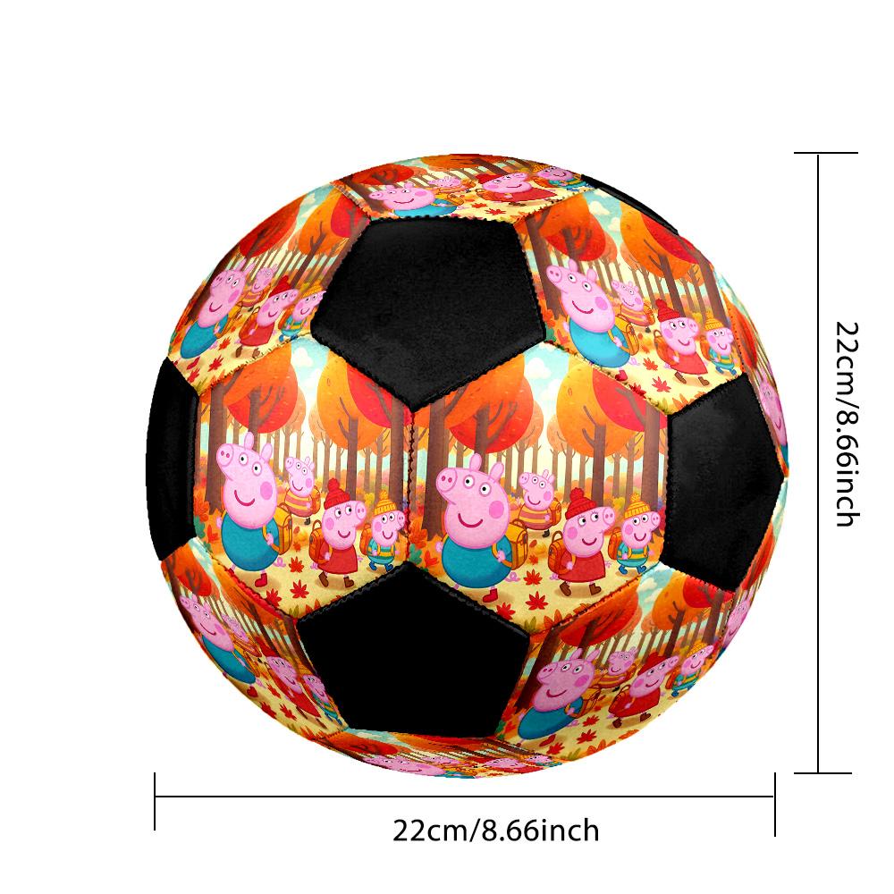 Peppa Pig Soccer Ball Colorful All Ages Machine Stitched PVC Competition Ready Durable High-Bounce.SIZE5