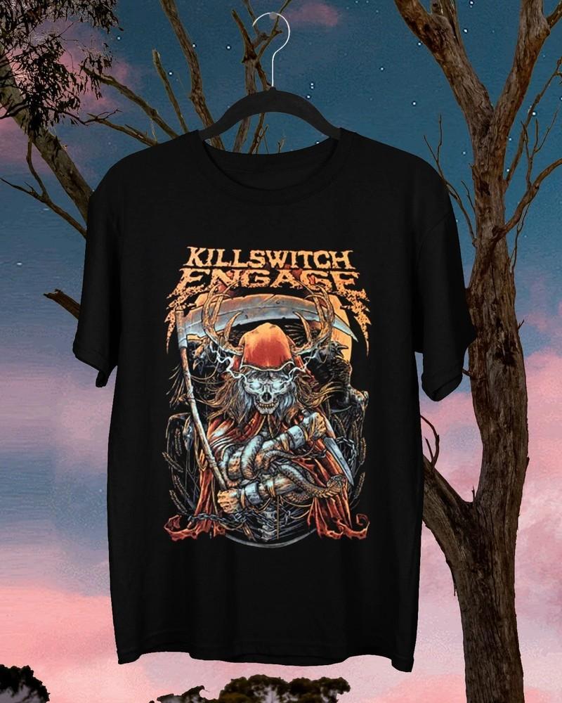 НОВИНКА Killswitch Engage Подарок для фаната Футболка с коротким рукавом Черная Все размеры Унисекс
