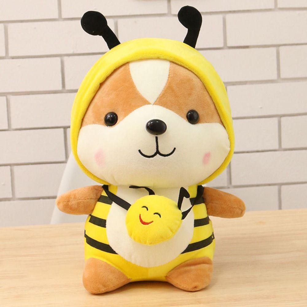Doll Bee Send Female Animal Corgi Chai Pillow Squirrel Doll Shiba Inu Plush Toy Dinosaur Plush Toy