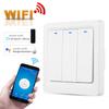 WiFi умный пульт дистанционного управления настенный сенсорный выключатель света для голосового управления Google Home EU 100-250 В