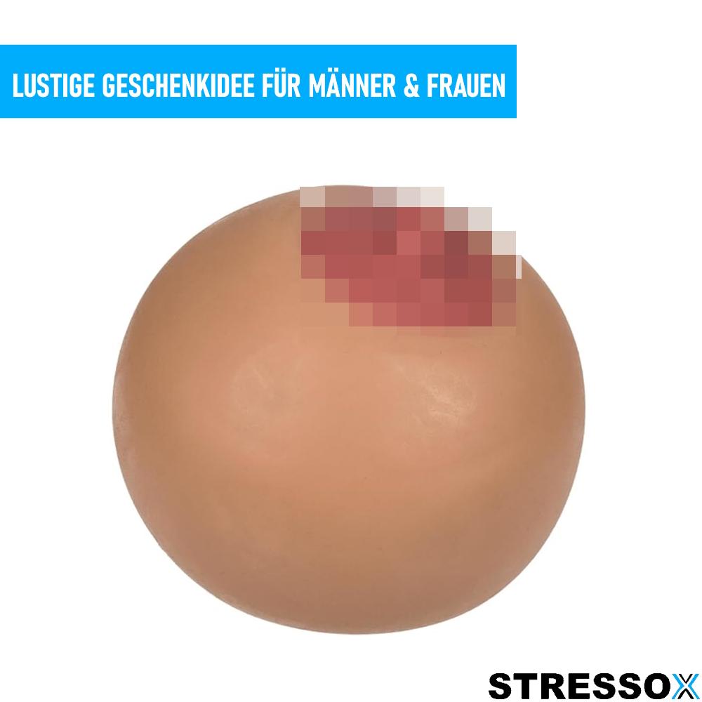 Мяч для разминания груди STRESSOX, антистрессовый сжимающий мяч, сжимающий грудь, массажный мяч для груди