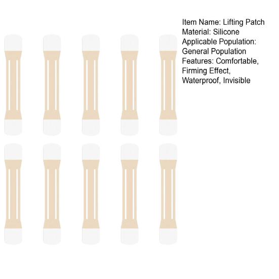 10 шт. мгновенной подтяжки шеи ленты невидимые натуральные подтягивающие полоски для шеи лица челюсти шеи уменьшающие морщины полоски антивозрастные патчи для шеи