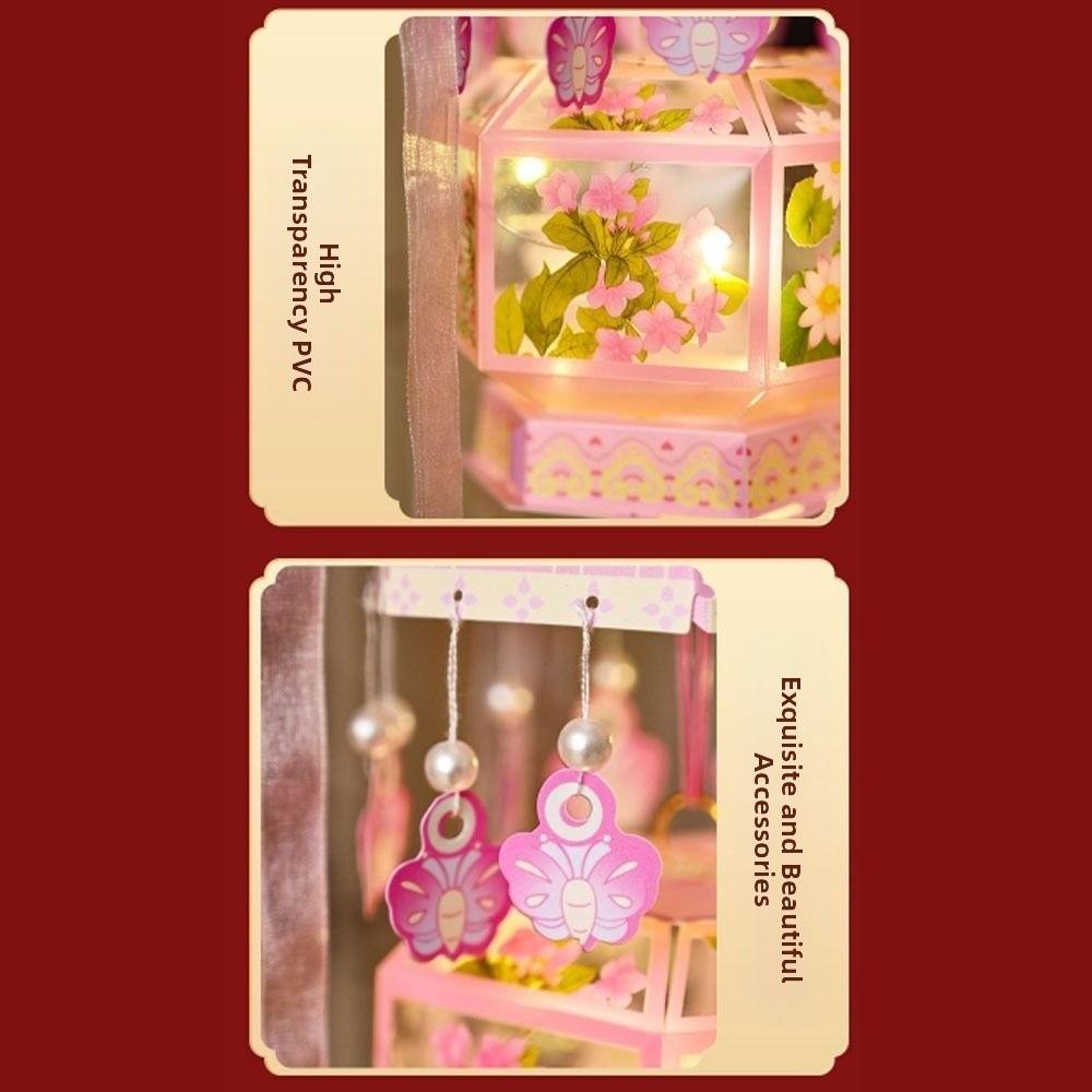 DIY Material Package Handmade Lantern Double Layered Chinese Style Lantern  Festival Celebration