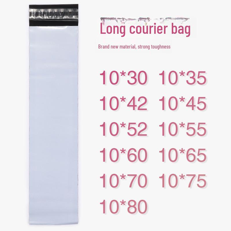 Thickened White Slim Express Mailer Bag, Sizes 10x15x20x25, New Material