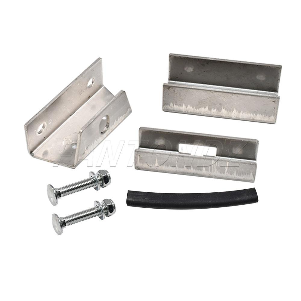 2/4Sets Roof Rack Mount Kits Fit For Fiat Ducato Peugeot Boxer Citroen Relay Stainless Steel Boat Van Roof Rail Mounting Bracket