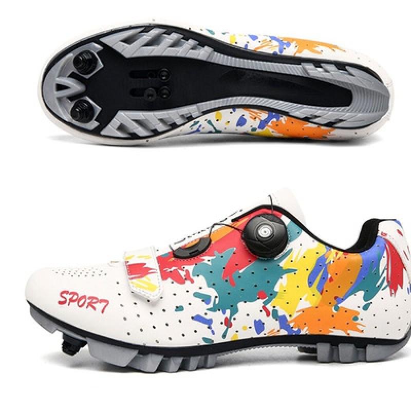 Unisex Cycling Shoes Road MTB Indoor Bike Stiff Sole Breathable Flat Clipless Compatible