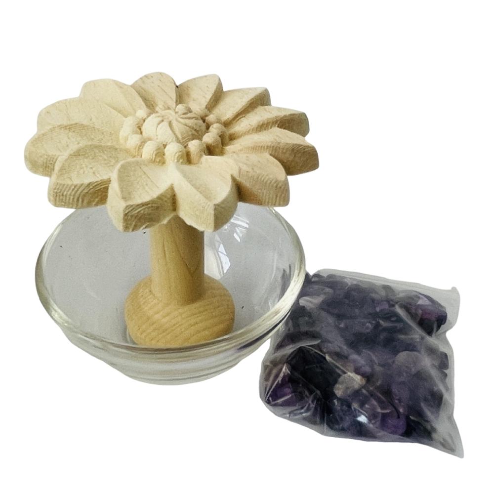 DIY Flower Shape Aromatherapy Diffuser Refillable Essential Oils Containers  Room