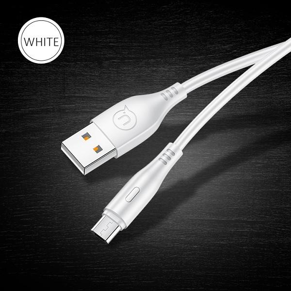 Kabel microUSB USAMS 1m Szybkie ładowanie Biały