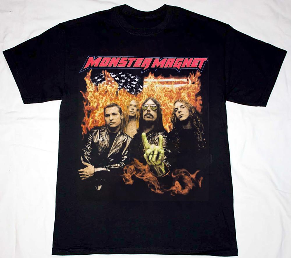 1998 года Хлопковая футболка группы Monster Magnet Подарок для фаната Размеры от S до 5XL Футболка MD47 Унисекс Футболка