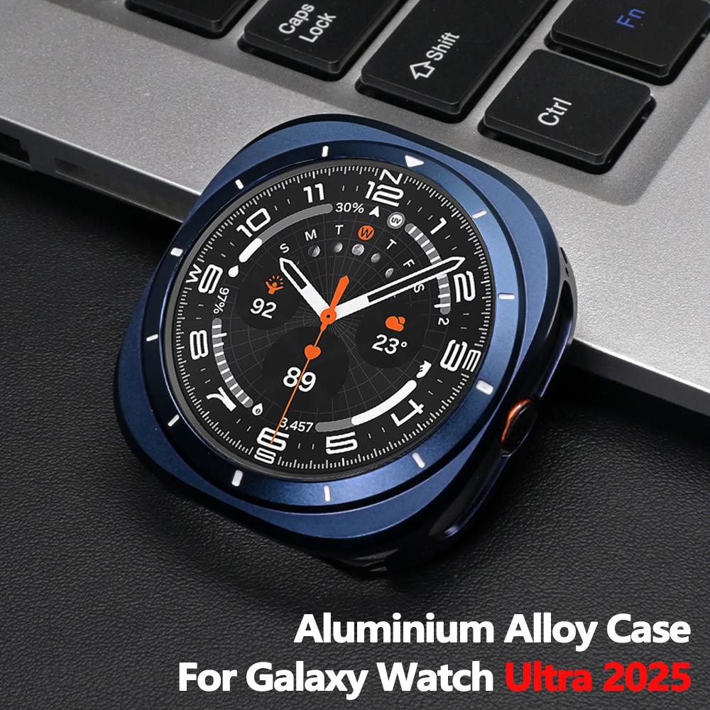 Металлический Алюминиевый Чехол Для Samsung Galaxy Watch Ultra 2025 47мм Роскошная Крышка Защитное Стекло Для SAMSUNG GALAXY Watch ULTRA 2024