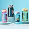 550 мл пластиковая чашка с динозавром, детские бутылки с водой из мультфильма с соломинкой, студенческая детская чашка для воды, портативная бутылка для питья, посуда для напитков
