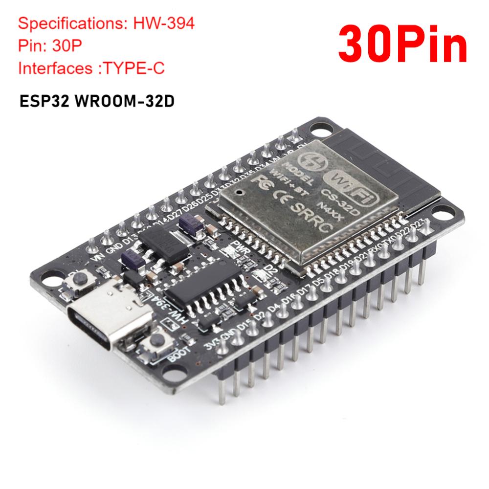 Плата разработки ESP32 TYPE-C CH340C WiFi+Bluetooth Сверхнизкое энергопотребление Двухъядерный ESP32-DevKitC-32 ESP32 для умного дома