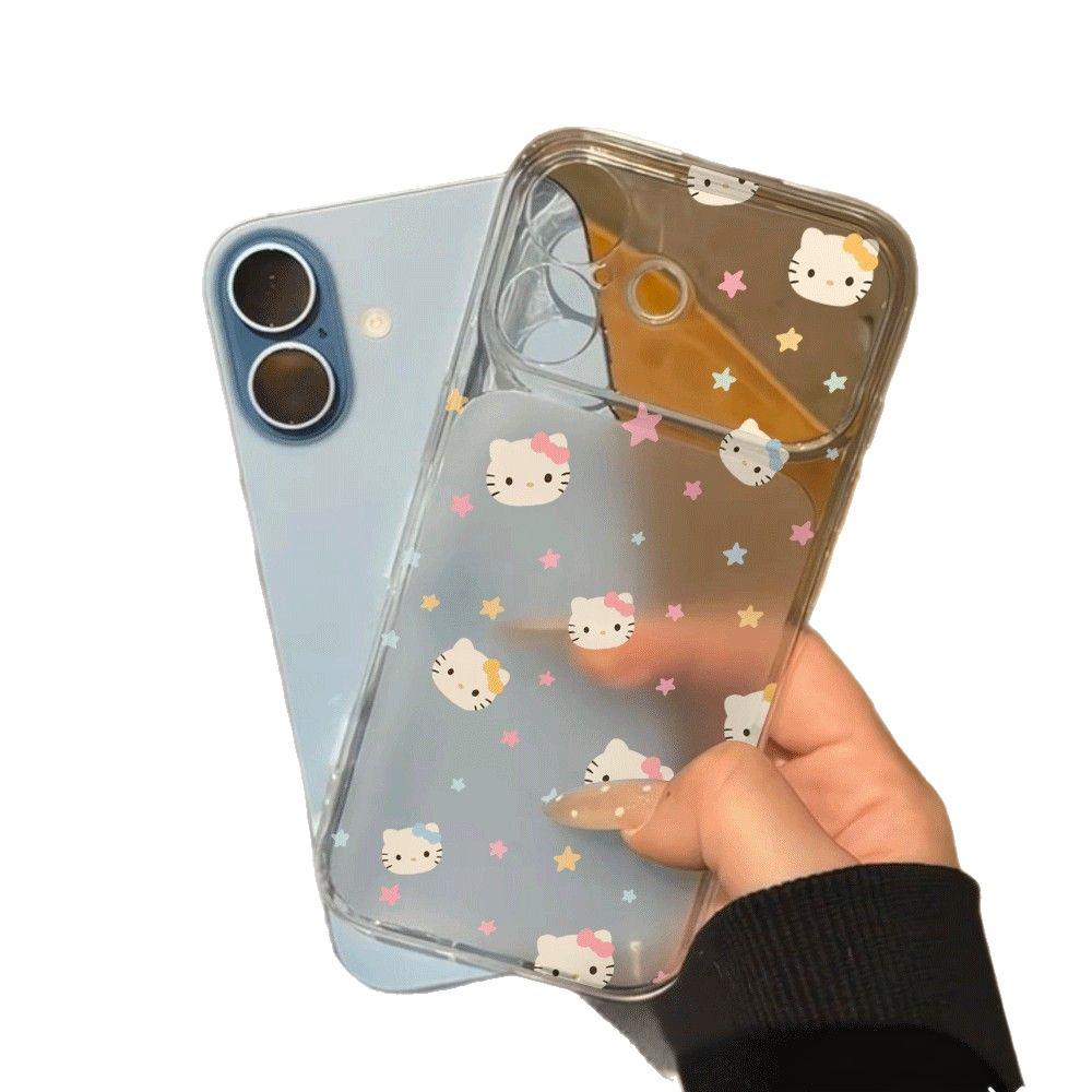 ЧехолHello Kitty Звездный Дизайн для 17 Pro Max, 16, 15 Pro, 14/13 - Милый и Простой